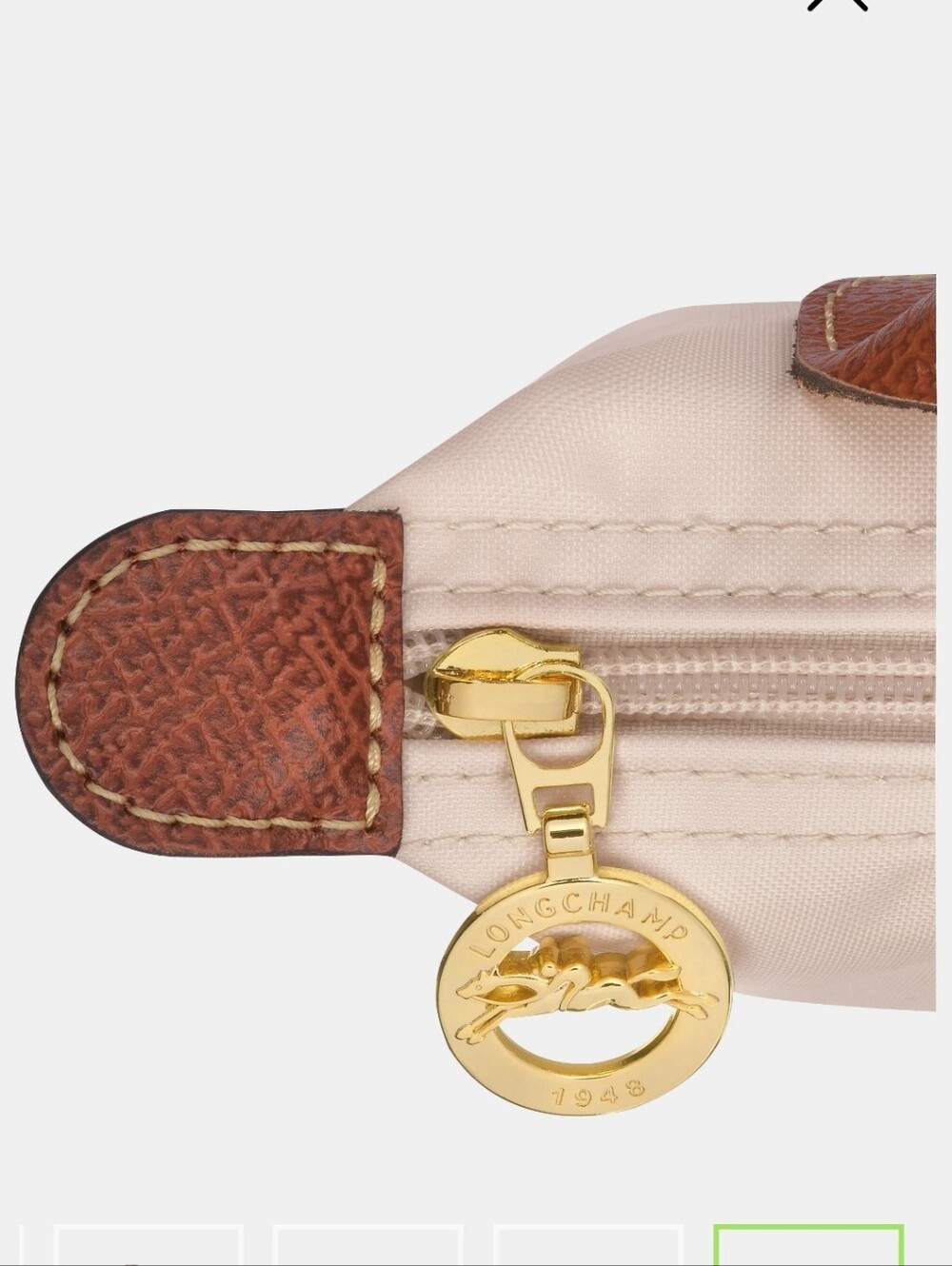 Longchamp Brown & White( Light Cream) Crossbody Bag - Picture 7 of 7